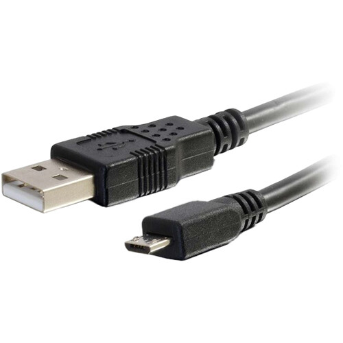 C2G USB-A 2.0 to Micro-USB Cable (1', Black)