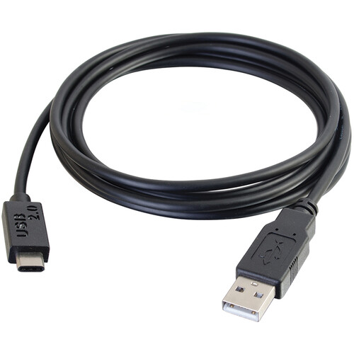 C2G 3' USB 2.0 USB-C To USB-A Cable M/M (Black)