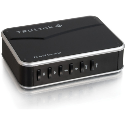 C2G TruLink VGA to Composite PC-TV Video Adapter (Black)