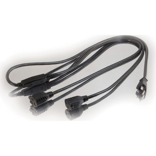 C2G 16 AWG 1-to-2 Power Cord Splitter NEMA 5-15P to 2 NEMA 5-15R (6')