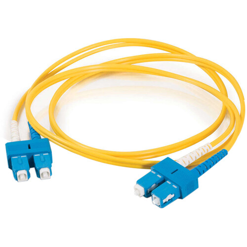 C2G SC to SC Duplex 9/125 Single Mode Fiber Patch Cable (13.1', Riser)