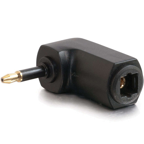 C2G Velocity Right Angle TOSLINK to Mini Plug Adapter