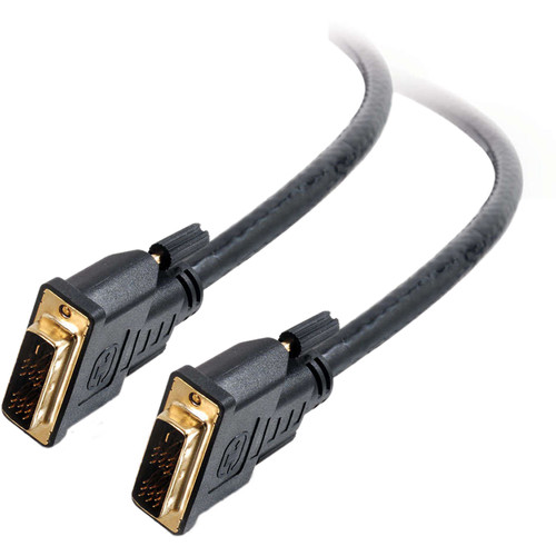 C2G Pro Series DVI-D M/M Single-Link Plenum Video Cable (50', Black)