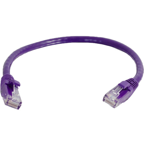 C2G Cat 6a Snagless Unshielded Ethernet Patch Cable (12', Purple)