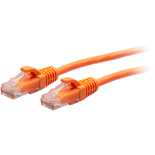C2G Cat6a Snagless Unshielded (UTP) Slim Ethernet Network Patch Cable (5', Orange)