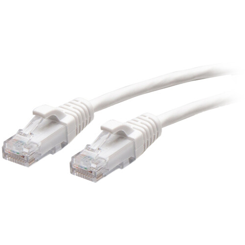 C2G Cat6a Snagless Unshielded (UTP) Slim Ethernet Network Patch Cable (10', White)