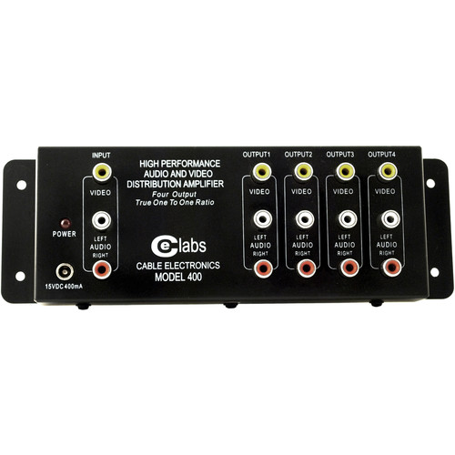 Cable Electronics AV400 1x4 Composite A/V Distribution Amplifier