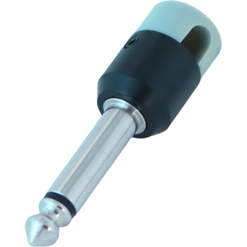 Cable Techniques Low-Profile Right-Angle 1/4" Plug (2-Pole, Large Gray Cap)