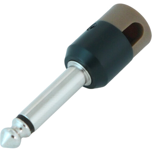 Cable Techniques Low-Profile Right-Angle 1/4" Plug (2-Pole, Large Brown Cap)