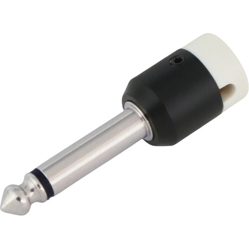 Cable Techniques Low-Profile Right-Angle 1/4" Plug (2-Pole, Standard White Cap)