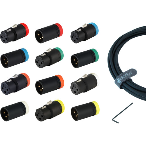Cable Techniques Low-Profile 3-Pin XLR DIY 6 Set (B-Shell)