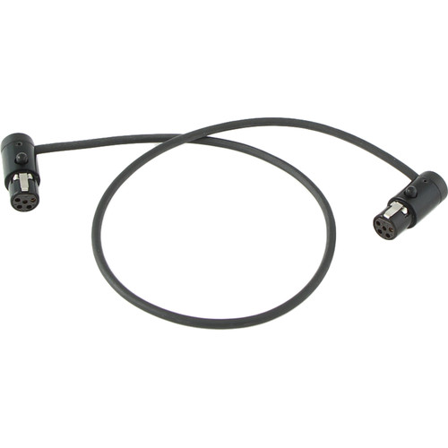 Cable Techniques Low-Profile LPS TA5F to TA5F Two Channel Cable (Black, 12")