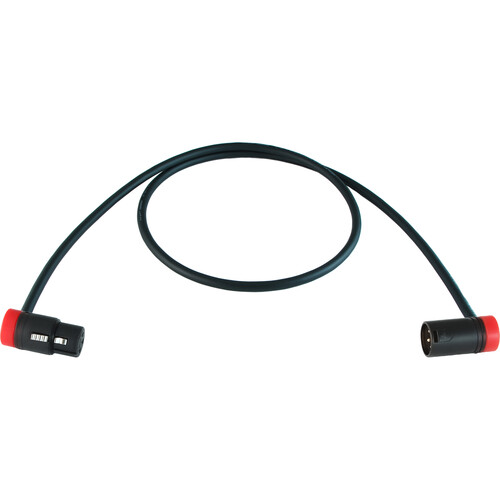 Cable Techniques 3' Low-Profile Right-Angle XLR-3F to XLR-3M Mic/Patch Cable (Red Caps)Mogami W2549 Cable