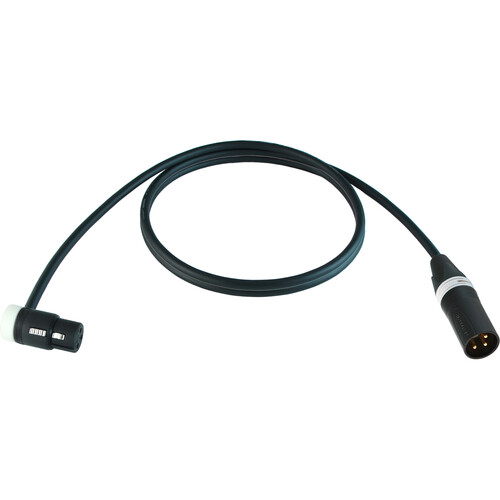 Cable Techniques 6'Low-Profile Right-Angle XLR3F-Straight XLR3M Mic/Patch Cable (White Cap/Ring)W2893 Cable