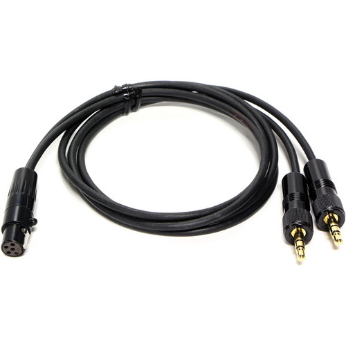 Cable Techniques Two 3.5mm Locking TRS to TA5F Cable (2')