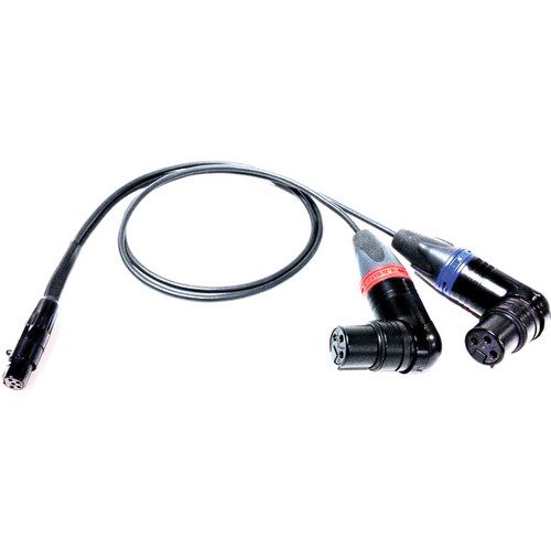 Cable Techniques Two Right Angle Neutrik XLR 3-Pin Female to TA5F Cable (2')
