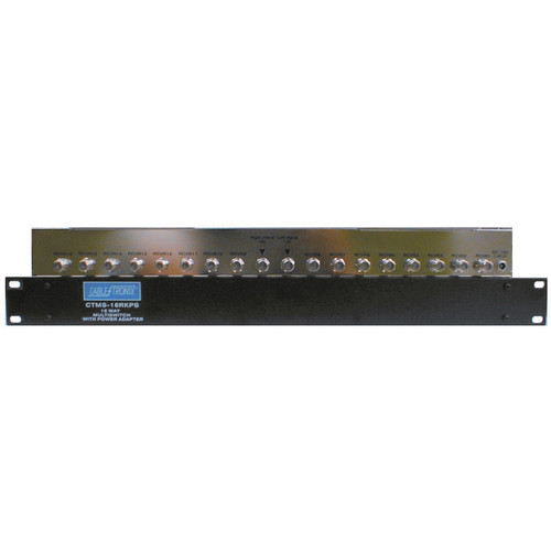 CableTronix CTMS-16RKPS 16-Channel Rack-Mountable Satellite Multiswitch with Power Supply
