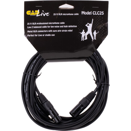 CAD Premium XLR Male to XLR Female Microphone Cable (25')