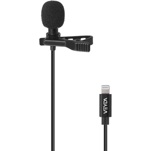 Cam Caddie Veyda VD-LL1 Omnidirectional Lavalier Microphone with Lightning Connector for iOS Devices
