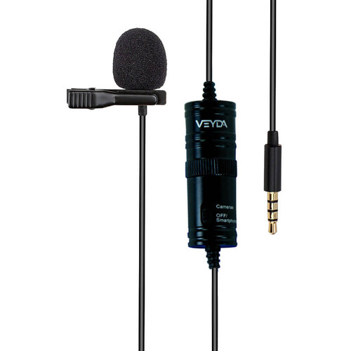 Cam Caddie Veyda VD-PL1 Powered Lavalier Microphone for Smartphones and Cameras