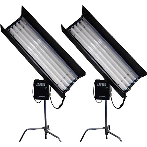 CAME-TV 4' 4-Bank 300W Fluorescent Light Kit with 16 Tubes