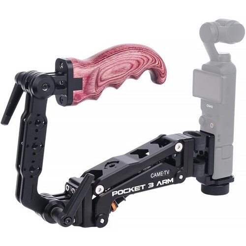 CAME-TV Multifunctional Shock Absorber Arm with Solid Wood Handle