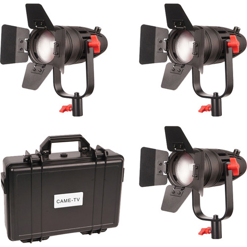 CAME-TV Boltzen 30W Fresnel Fanless Focusable LED Tungsten 3-Light Kit