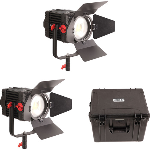 CAME-TV Boltzen 150W Fresnel Focusable LED Daylight 2-Light Kit