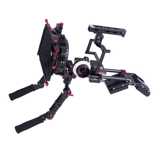 CAME-TV Guardian Cage with Shoulder Mount, Matte Box & Follow Focus for GH5/GH4/a7S Rig