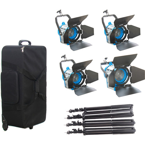 CAME-TV Fresnel Tungsten Video Spotlight 4-Light Kit (650W and Three 300W)
