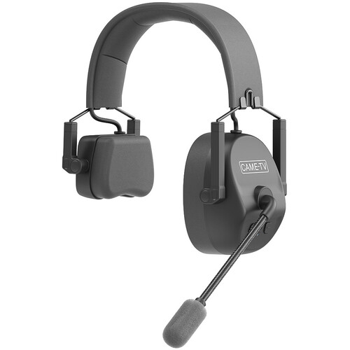 CAME-TV Kuminik8 Master-S5-EU Single-Ear Master Headset for Full-Duplex Wireless DECT Intercom (1.78 to 1.93 GHz, EU)