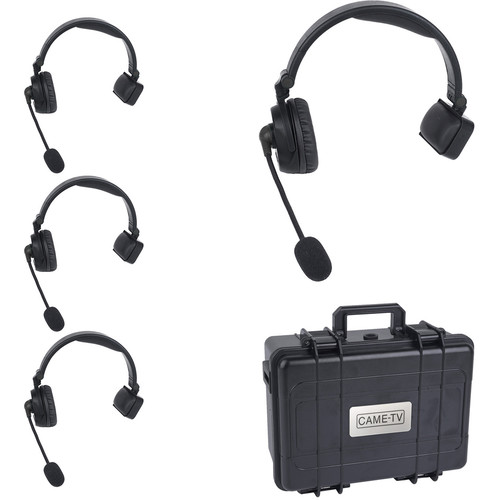 CAME-TV Waero Duplux Digital Wireless Foldable Headset With Hardcase 4 Pack (EU)