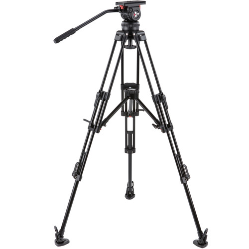 Camgear V10 AL MLS100 Fluid Head and Aluminum Tripod Kit (100mm)
