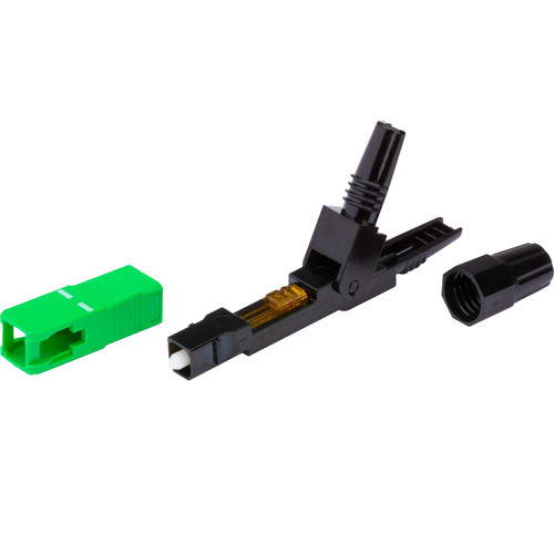 Camplex Quick Assembly Single Mode Connector (SC-APC, Green, 5-Pack)