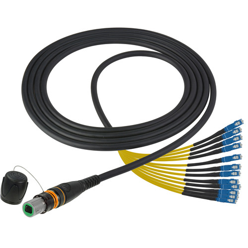 Camplex opticalCON MTP Male to SC Single-Mode 12-Channel Breakout Cable (10')
