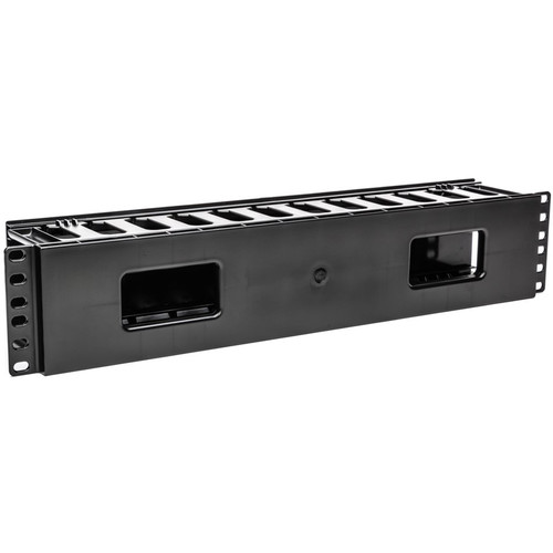 Camplex Plastic Single-Side Cable Manager with Cover (2 RU)
