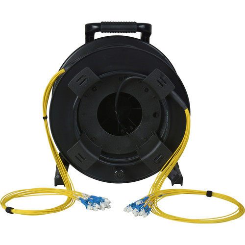 Camplex 12-Channel Fiber Optic Tactical Cable Reel with LC Connectors (1750')