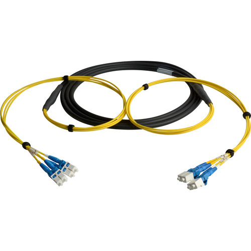Camplex Four-Channel LC Single-Mode Fiber Optic Tactical Snake (10')