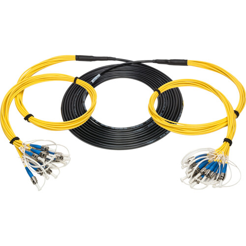Camplex 12-Channel ST Single Mode Fiber Optic Tactical Snake (50')