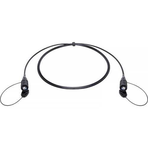 Camplex QPC QMini HMA Compatible 2-Fiber OM4 Multimode Expanded Beam Fiber Tactical Cable (35')