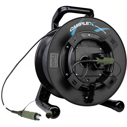 Camplex 2-Channel OM3 Multimode Expanded Beam NEUTRIK FIBERFOX Cable Reel (100')