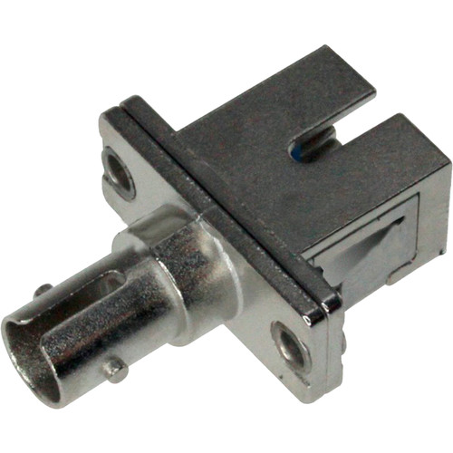 Camplex ST to SC Simplex Single Mode and Multi-Mode Couplers with Flange, Ceramic Sleeve & Metal Body (100)