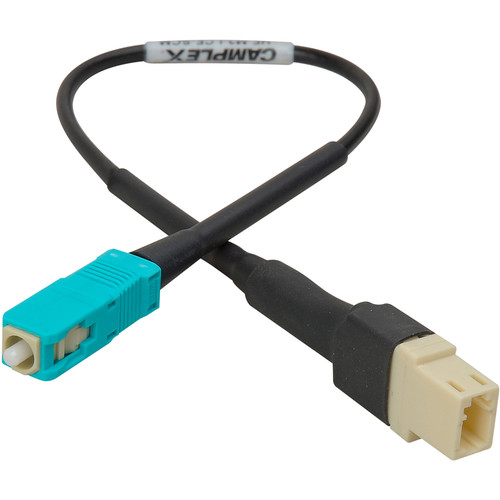 Camplex LC Female to SC Male OM3 Multimode Fiber Tactical Adapter Cable (6")