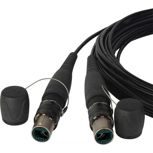 Camplex opticalCON DUO to DUO OM4 Multi-Mode Fiber Optic Tactical Snake (656')