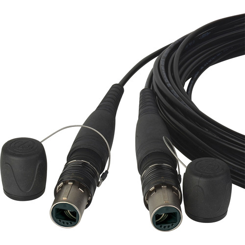 Camplex opticalCON DUO to DUO OM4 Multi-Mode Fiber Optic Tactical Cable (25')