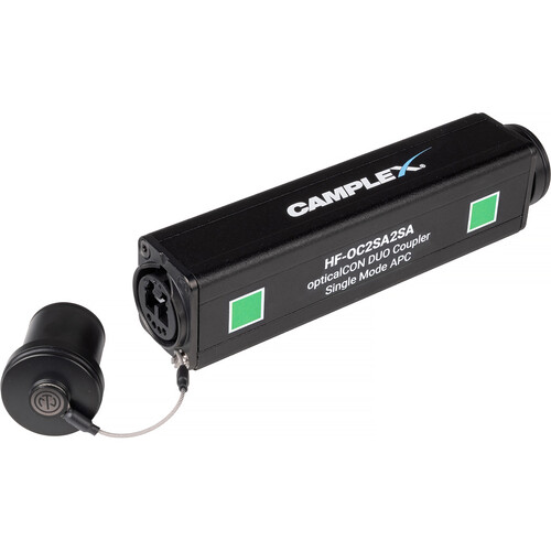 Camplex HF-OC2SA2SA opticalCON DUO-APC to opticalCON DUO-APC Single-Mode Fiber Inline Coupler