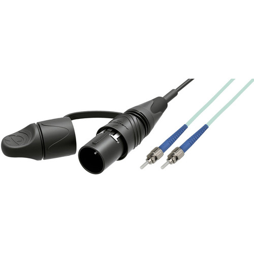 Camplex 2-Ch opticalCON DUO LITE to 2 ST Multi-Mode Fiber Tactical Patch Cable (2')