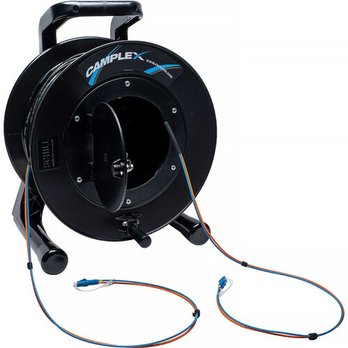 Camplex Duplex LC Single-Mode Fiber Optic Tactical Snake Reel (100')
