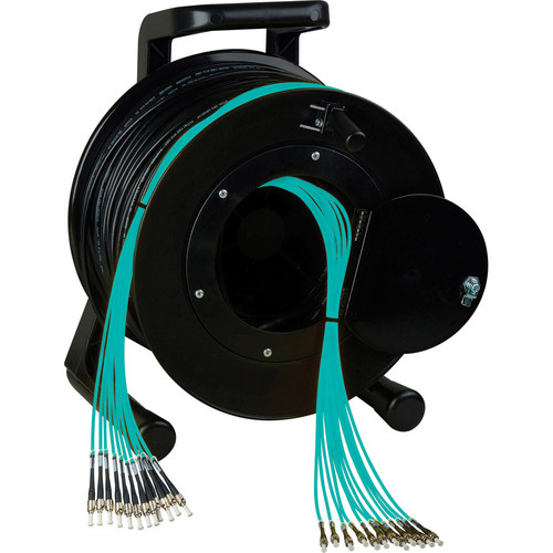 Camplex OM3 8-Ch Multimode Tactical Fiber ST Snake Cable Reel (1500')
