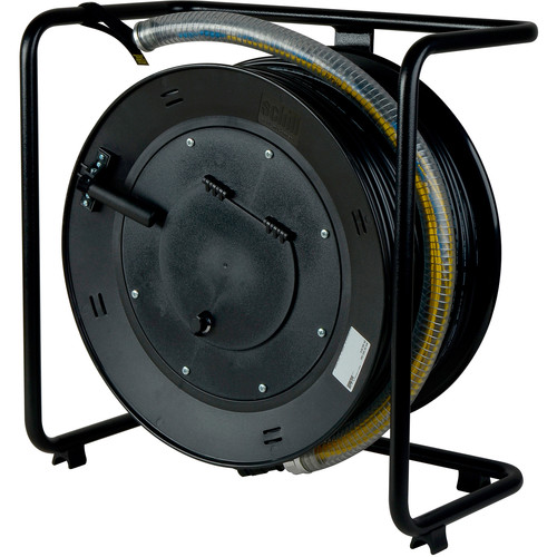 Camplex ProTac Series 12-Channel Single Mode Fiber Optic Tactical Snake on Reel with LC Connector (500')